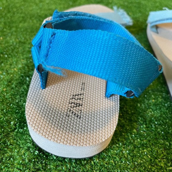 Zara Kids' Hook & Loop Straps Summer Comfort Blue Technical Sandals Shoes Size 6 - Picture 6 of 11